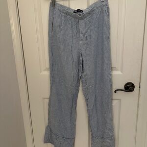 Striped Blue and White Pants